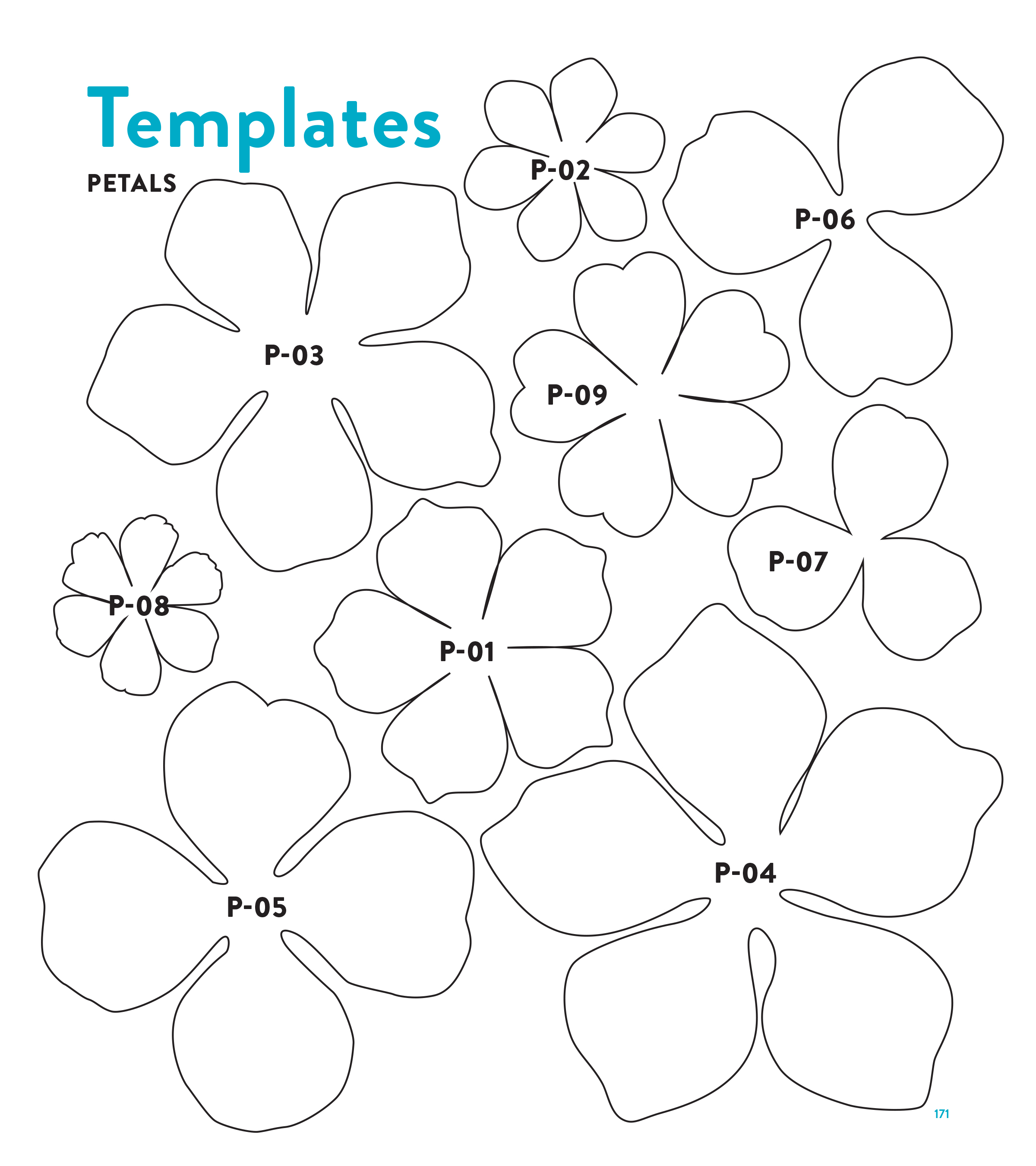 Printable Paper Flower Templates