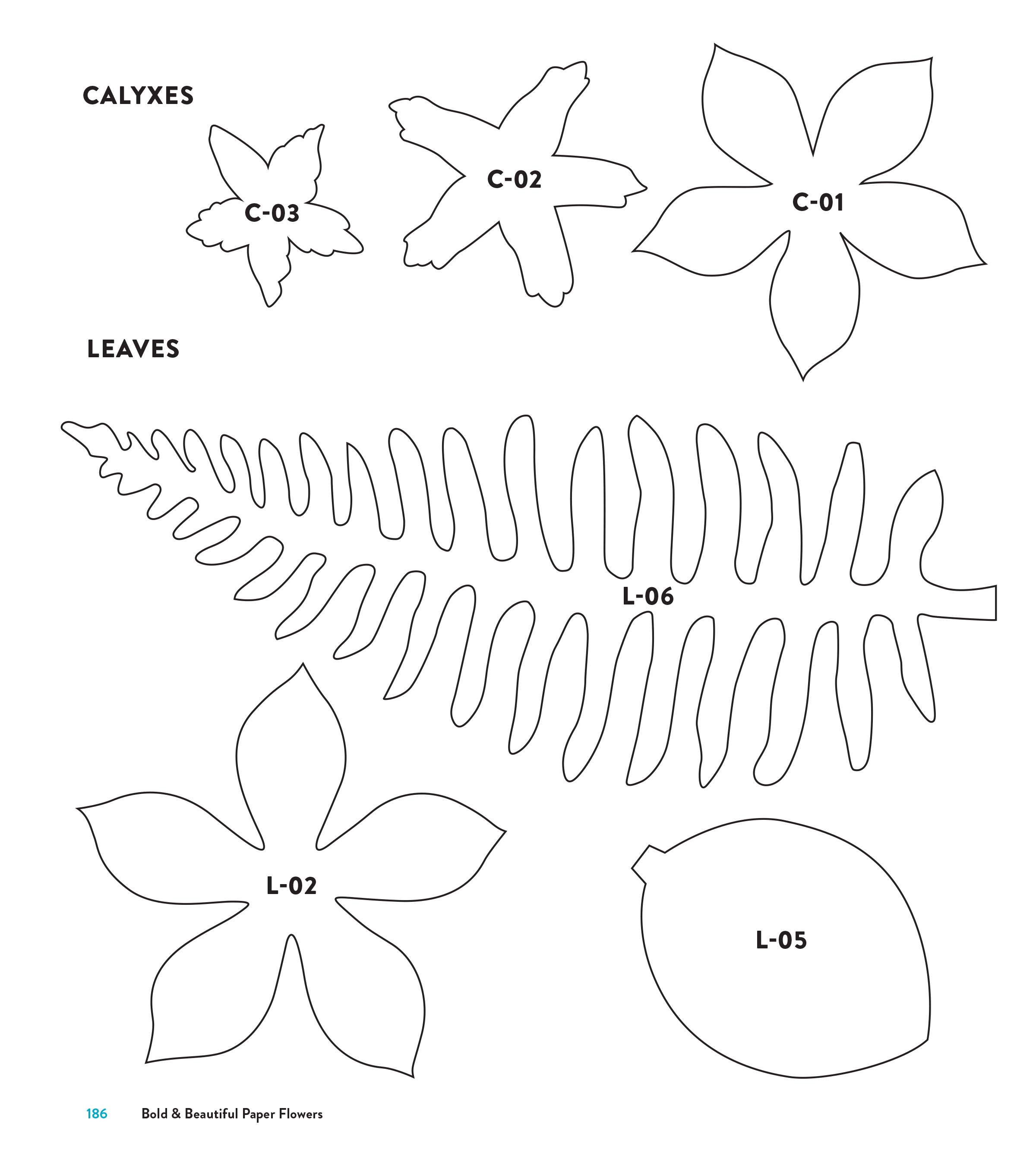 printable paper flower templates